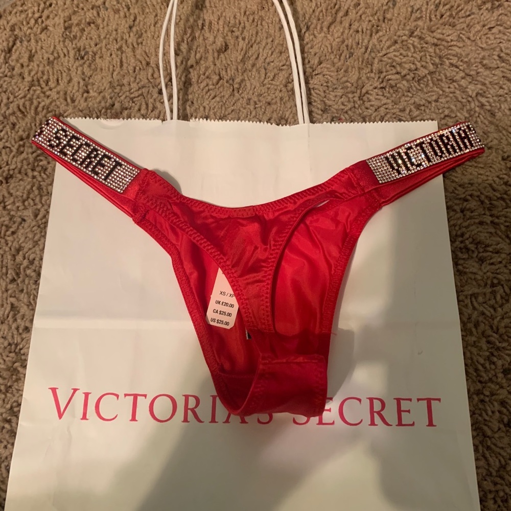 NWT❤️ VS Rhinestone Shine Thong - Picture 10 of 11